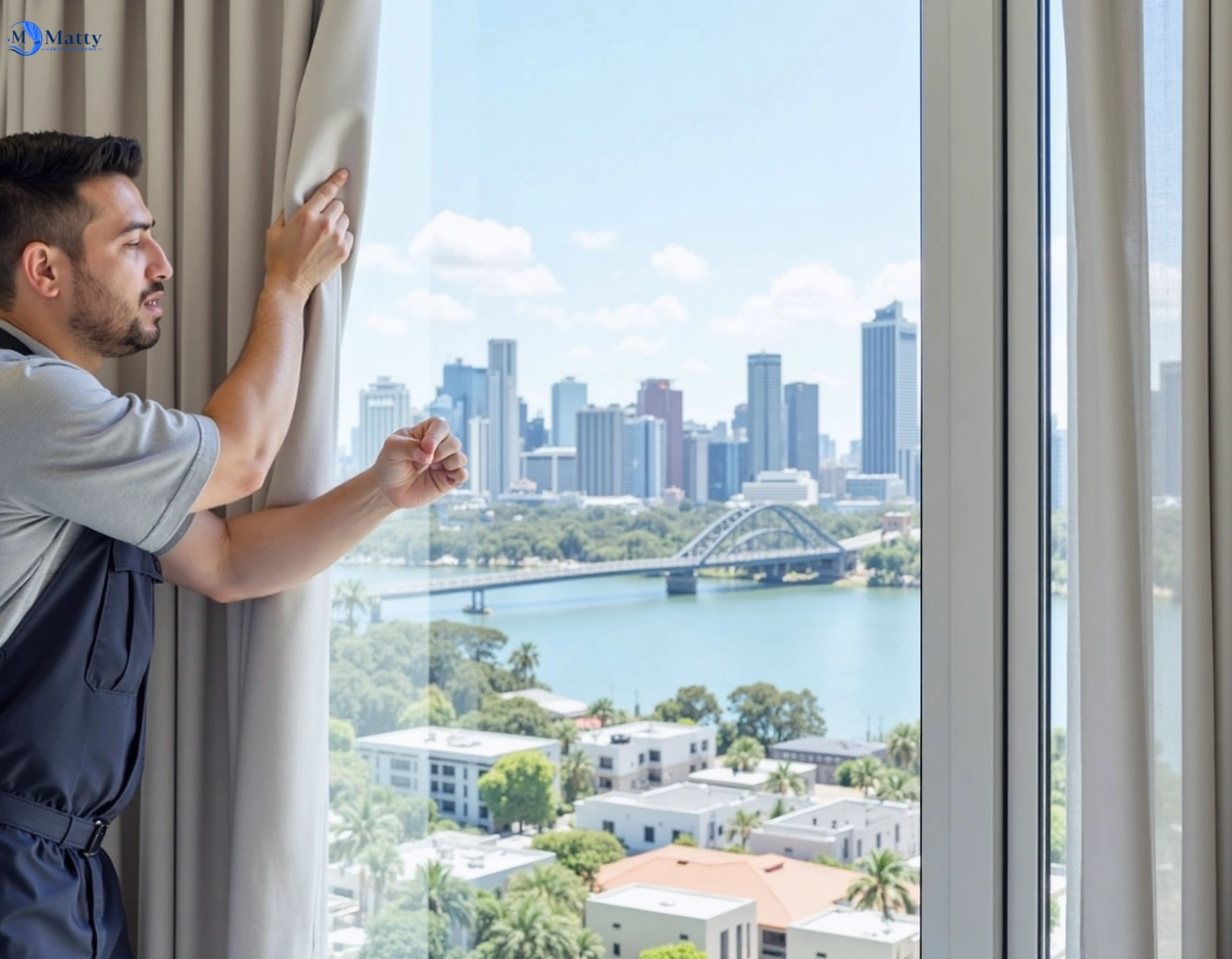 Professional curtain steam cleaning service oxford-falls-nsw QLD by Matty Curtain Cleaning